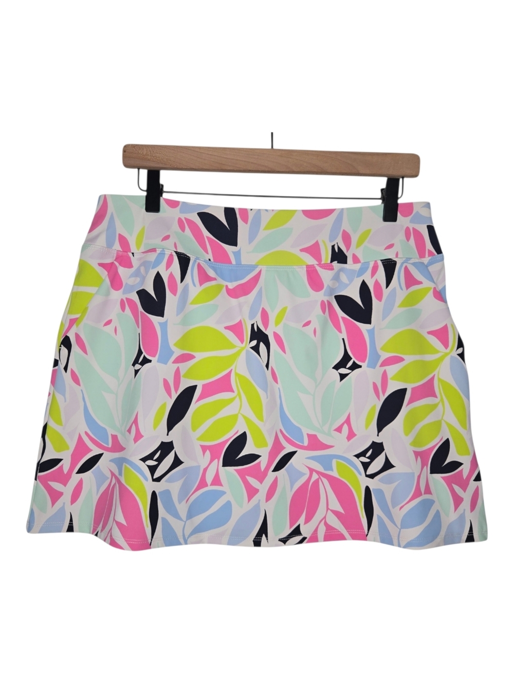 Tommy Bahama Womens Colorful Tropical Floral Print Golf Skort Size Large